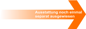 Ausstattung noch einmal  separat ausgewiesen